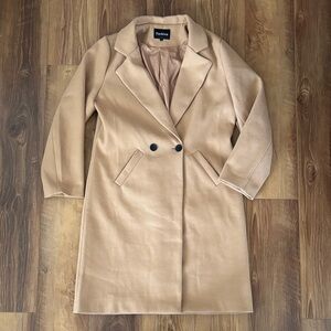 Woman’s Tan Long Coat